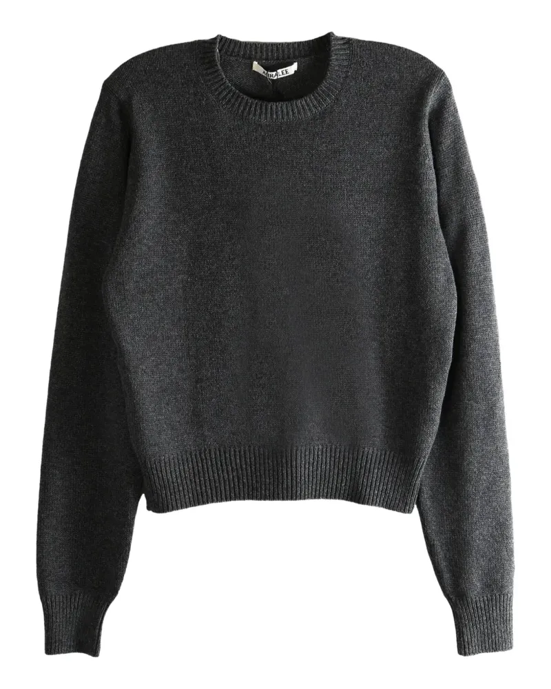 AURALEE Pullover mit gerippten Details - Grau Grau
