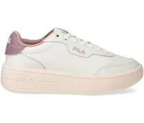 Sneakers mit Plateau - Weiß