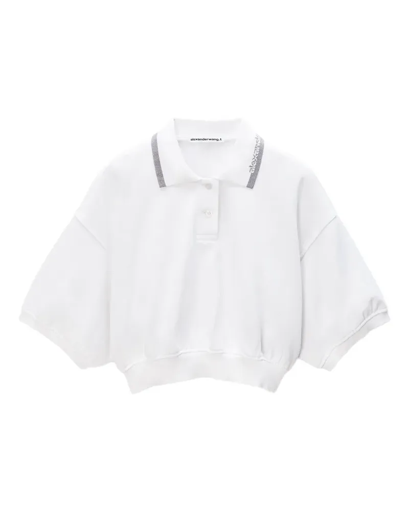 Alexander Wang Klassisches Cropped-Poloshirt - Weiß Weiß
