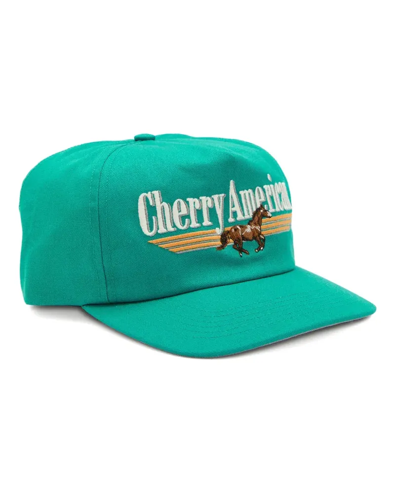 CHERRY LA logo embroidered cap - Grün Grün
