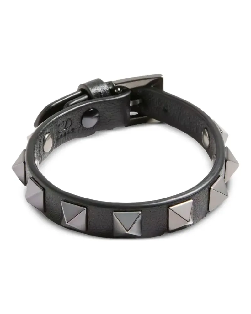 Valentino Garavani Armband mit Rockstud-Nieten - Schwarz Schwarz
