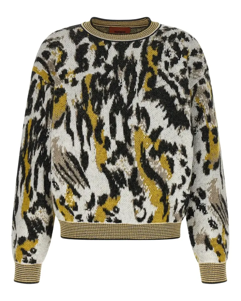 Missoni Gemusterter Animalier Pullover - Schwarz Schwarz