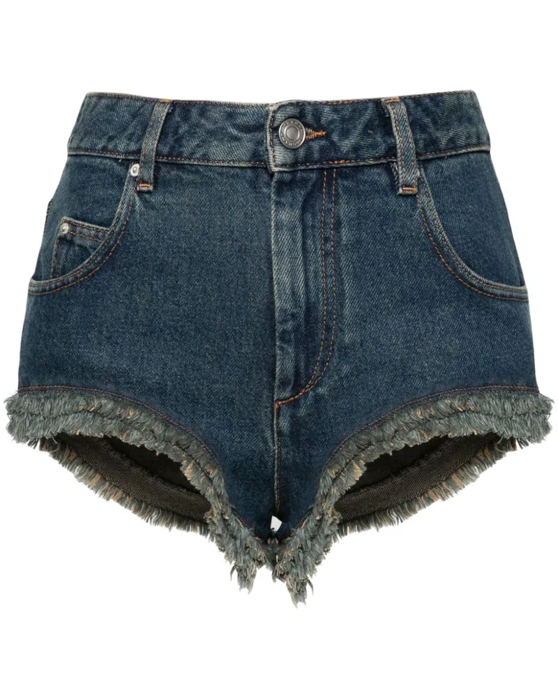 Isabel Marant Ausgefranste Eneidao Jeans-Shorts - Blau Blau