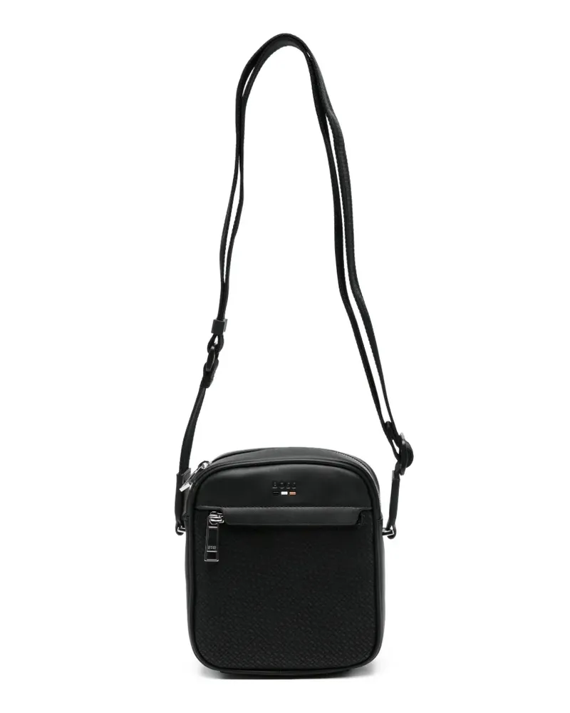 HUGO BOSS logo-detail messenger bag - Schwarz Schwarz