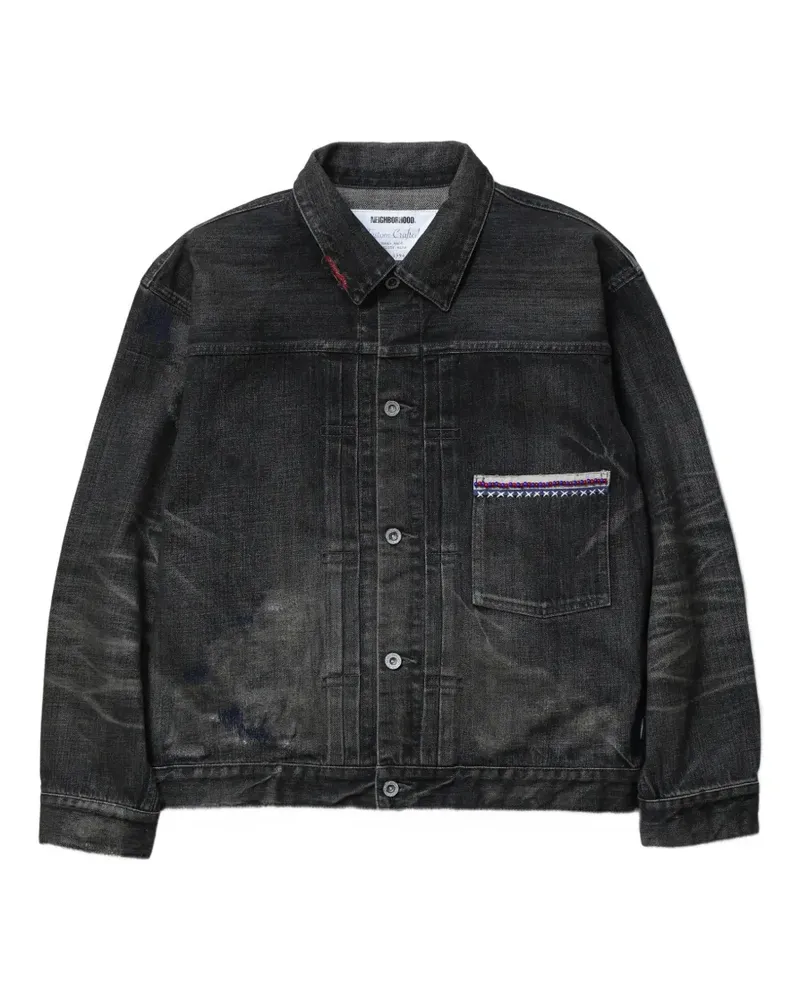 Neighborhood Type-1 denim jacket - Schwarz Schwarz