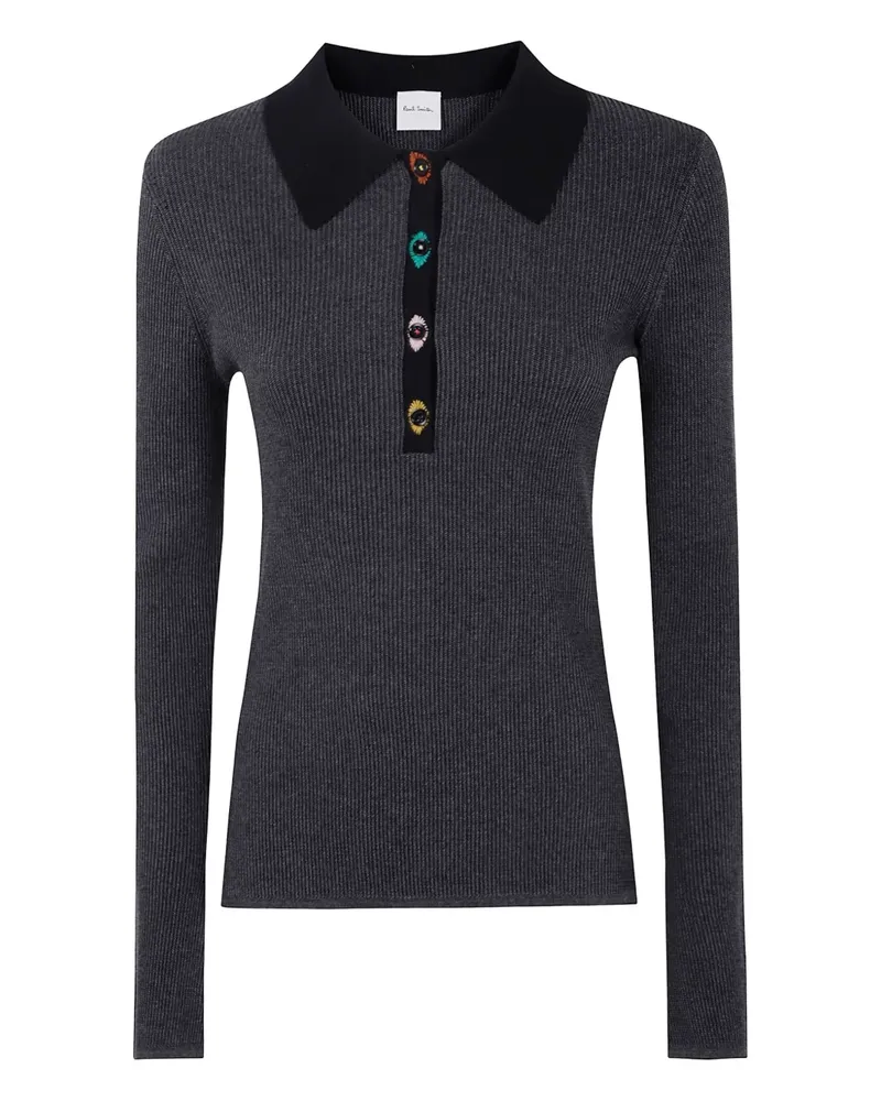 Paul Smith Gerippter Pullover - Schwarz Schwarz
