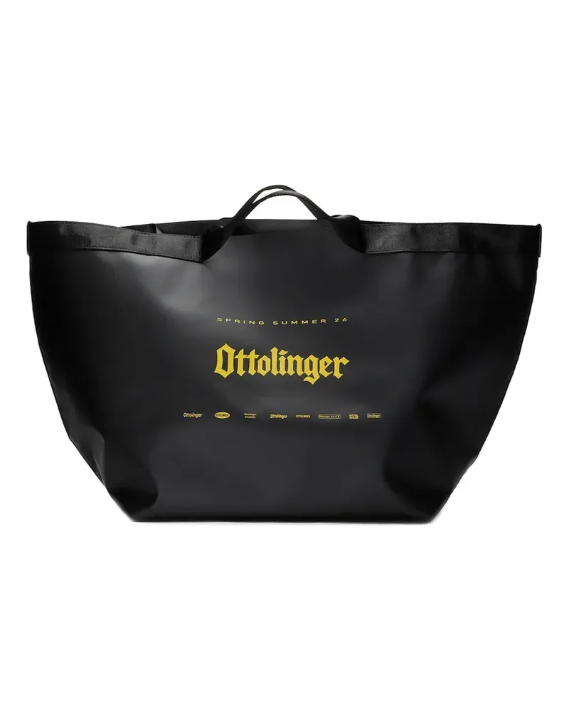 OTTOLINGER logo-print shopper tote bag - Schwarz Schwarz