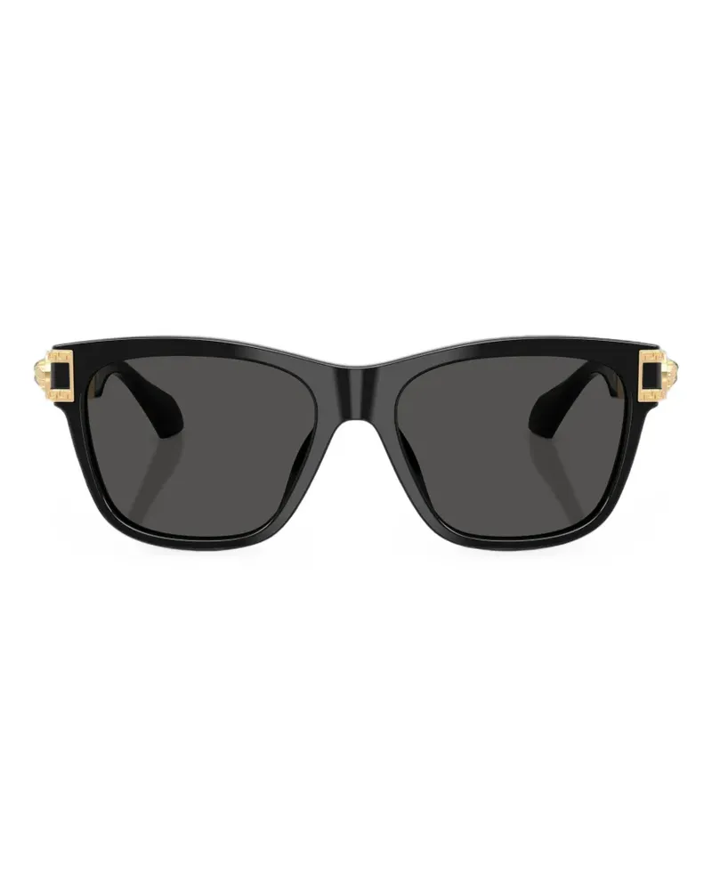 Versace Sonnenbrille mit Medusa-Schild - Schwarz Schwarz