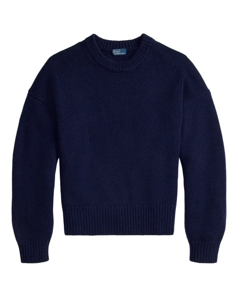 Ralph Lauren Kaschmirpullover mit rundem Ausschnitt - Blau Blau