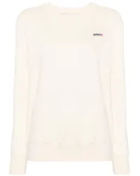 AUTRY Sweatshirt mit Logo-Patch Nude