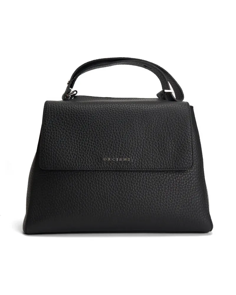 Orciani Sveva pebbled-leather shoulder bag - Schwarz Schwarz
