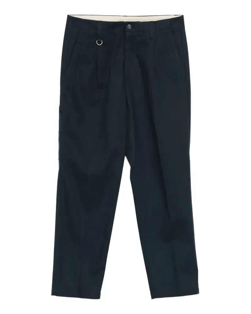 Paolo Pecora Milano belt-loops trousers - Blau Blau