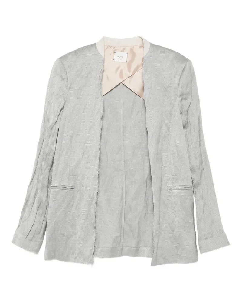 ALYSI Ausgefranster Sartoriale Blazer - Grau Grau