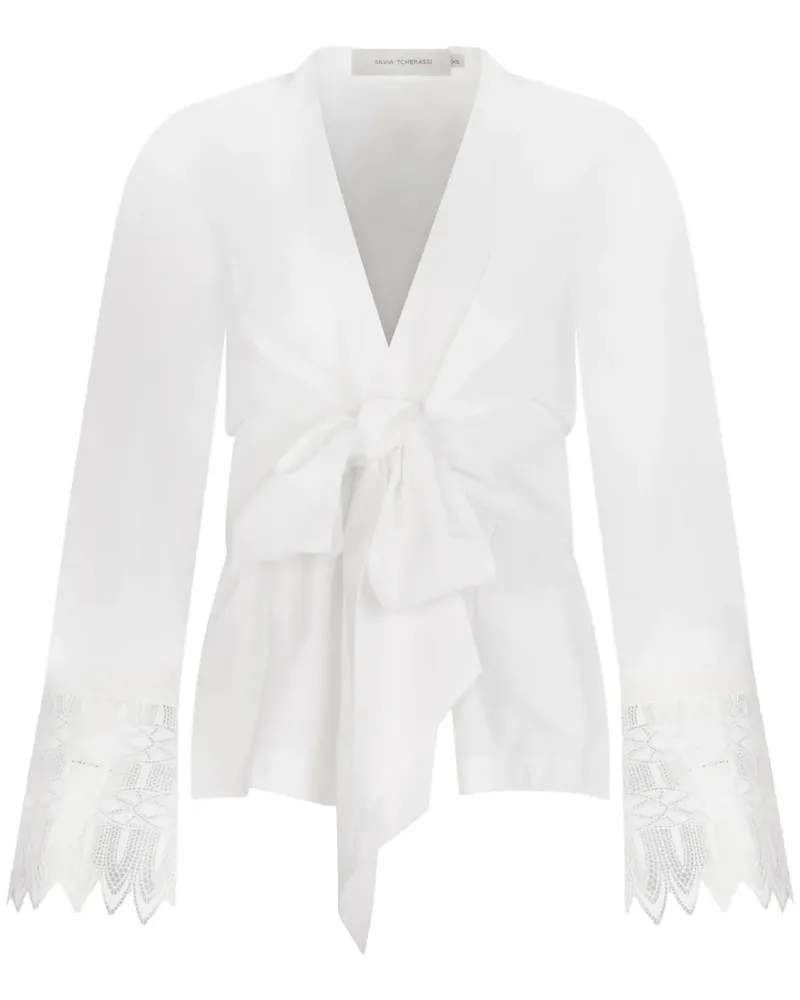 Silvia Tcherassi Saanvi Bluse - Weiß Weiß