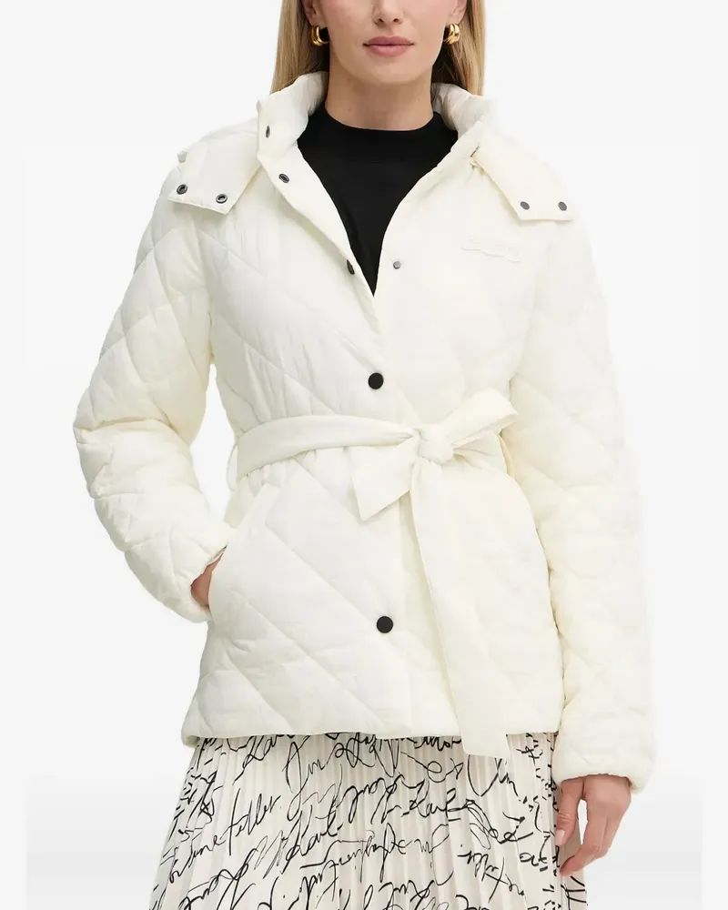 Karl Lagerfeld Gesteppte Jacke - Weiß Weiß