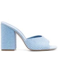 Paris Texas Holly Anja Mules 100mm Blau