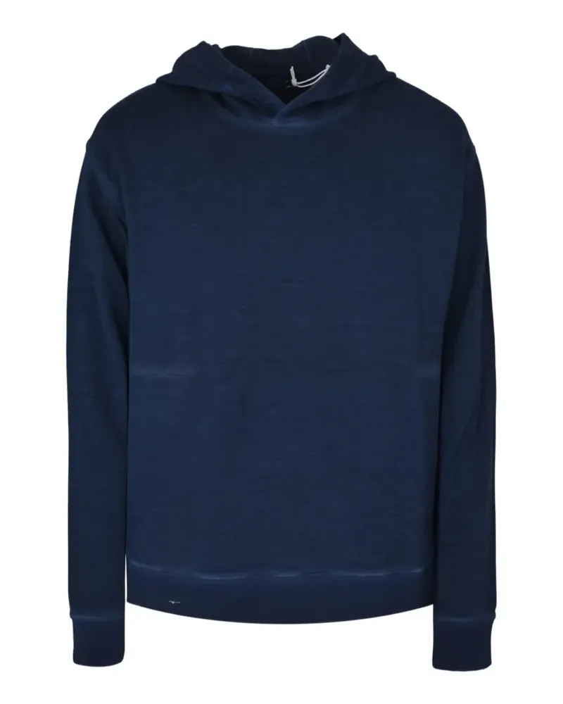 120% Lino faded-effect hoodie - Blau Blau