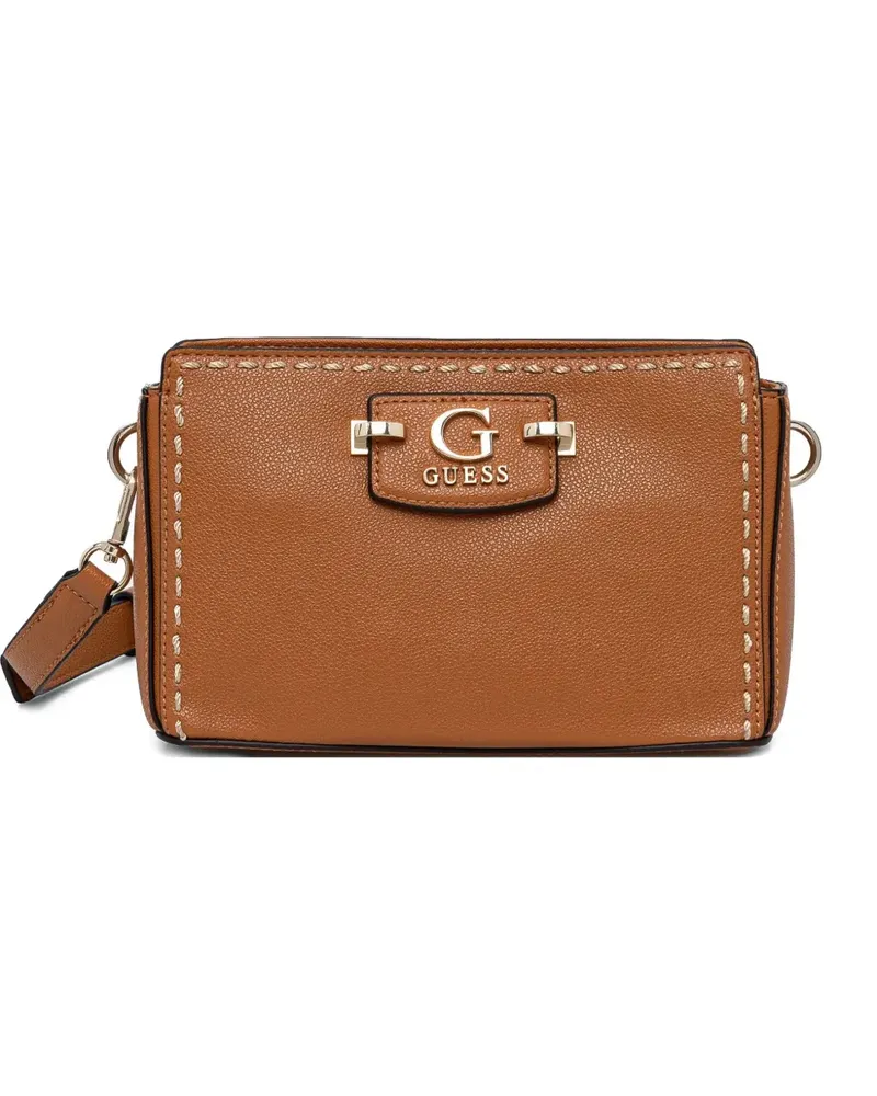 Guess Mini Nastra Umhängetasche - Braun Braun