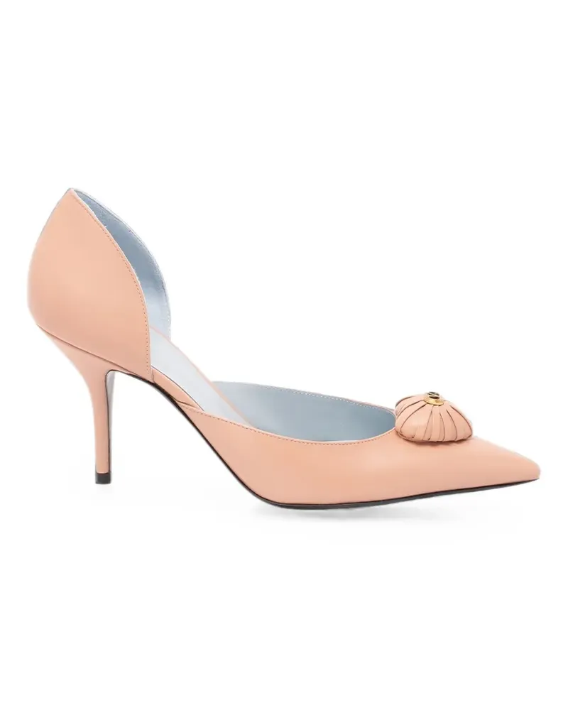 Valentino Garavani Coeur Royal VLogo Signature Pumps - Nude Nude