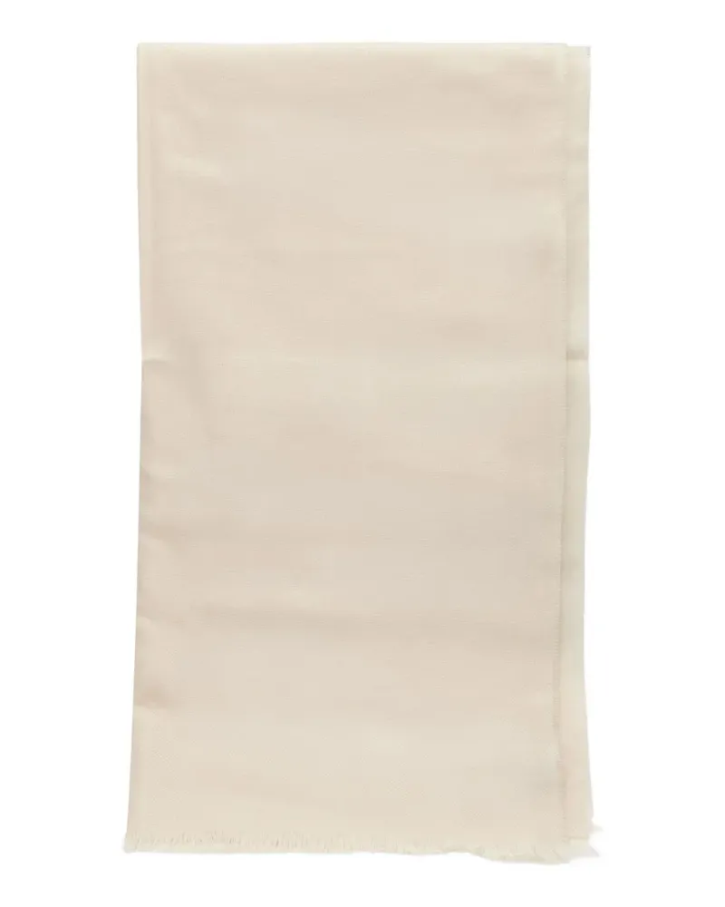 Destin frayed-edge scarf - Nude Nude