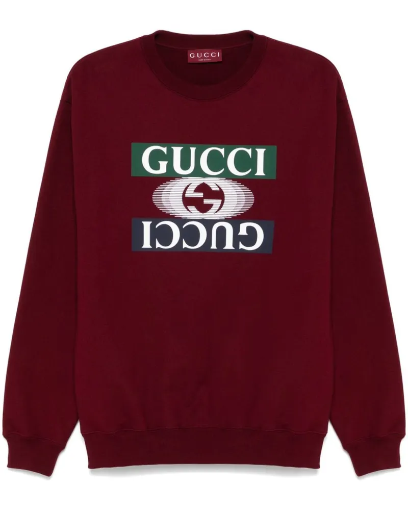Gucci Sweatshirt mit Print - Rot Rot