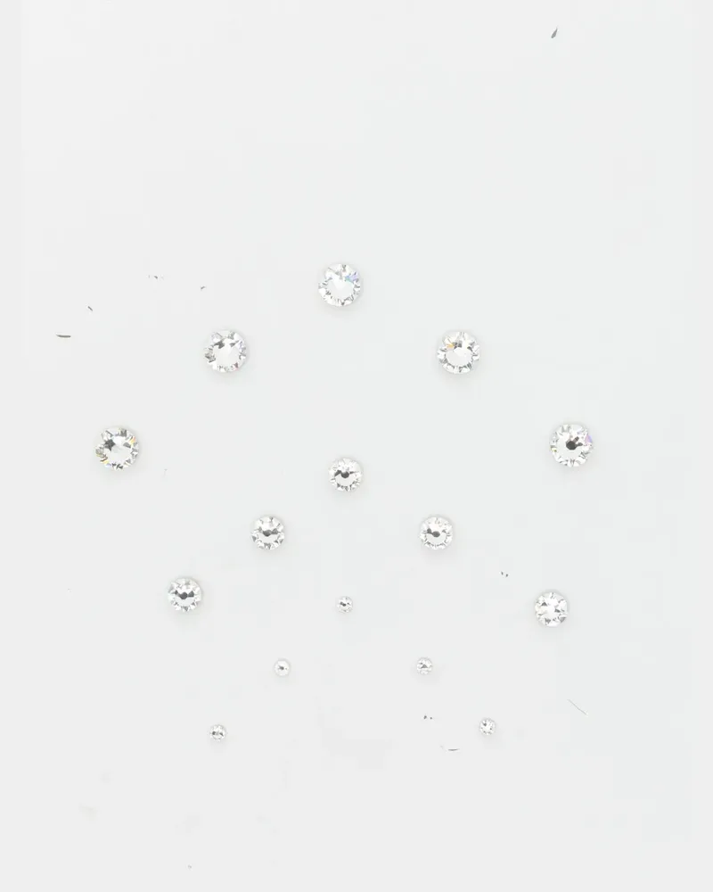 Jennifer Behr crystal-embellished hair gems - Weiß Weiß