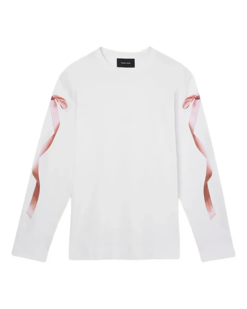 Simone Rocha ribbon long-sleeve sweatshirt - Weiß Weiß