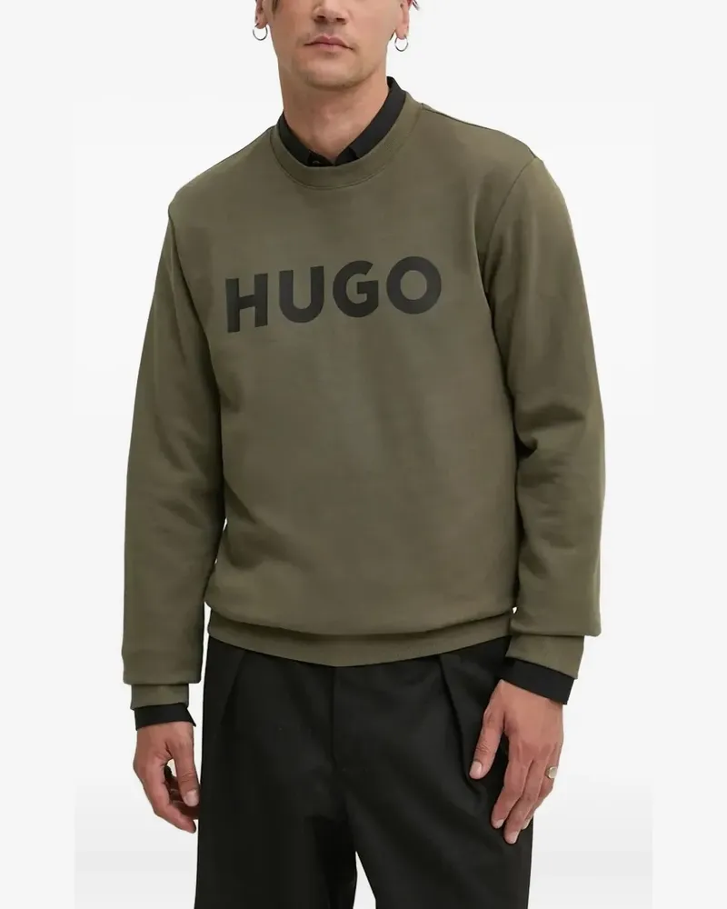 HUGO BOSS Sweatshirt mit Logo-Print - Grün Grün