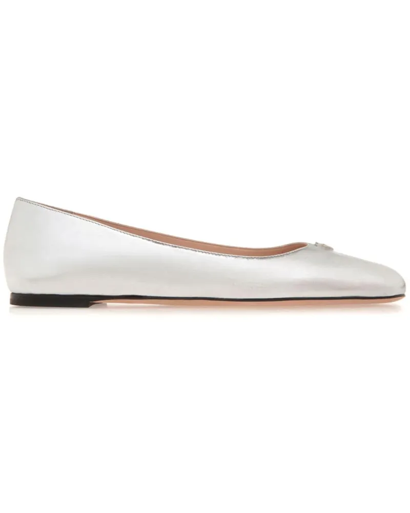Bally Emblem Ballerinas - Silber Silber