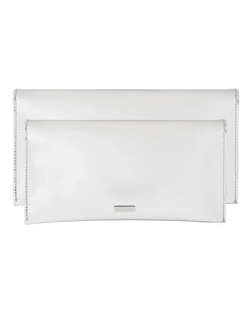 Aquazzura Metallische Clutch - Grau Grau