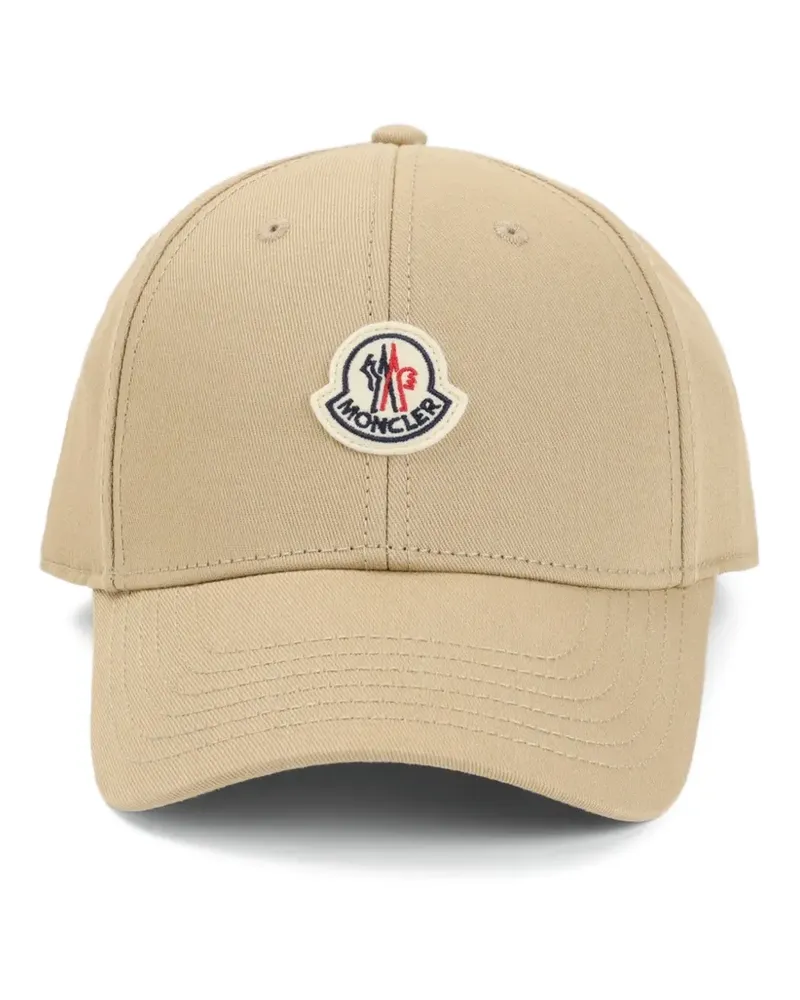 Moncler Baseballkappe mit Logo-Patch - Nude Nude