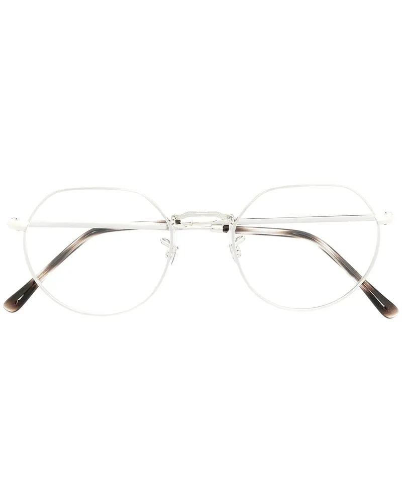 Ray Ban Brille mit rundem Gestell - Silber Silber