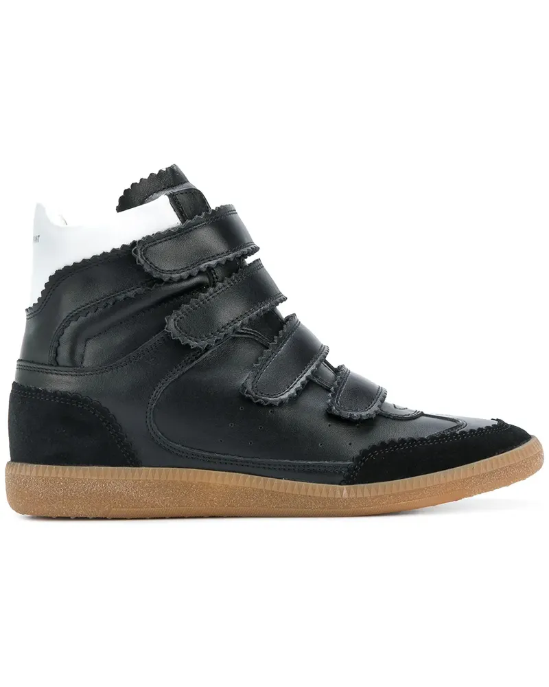 Isabel Marant Bilsy' High-Top-Sneakers mit verstecktem Wedge-Absatz - Schwarz Schwarz