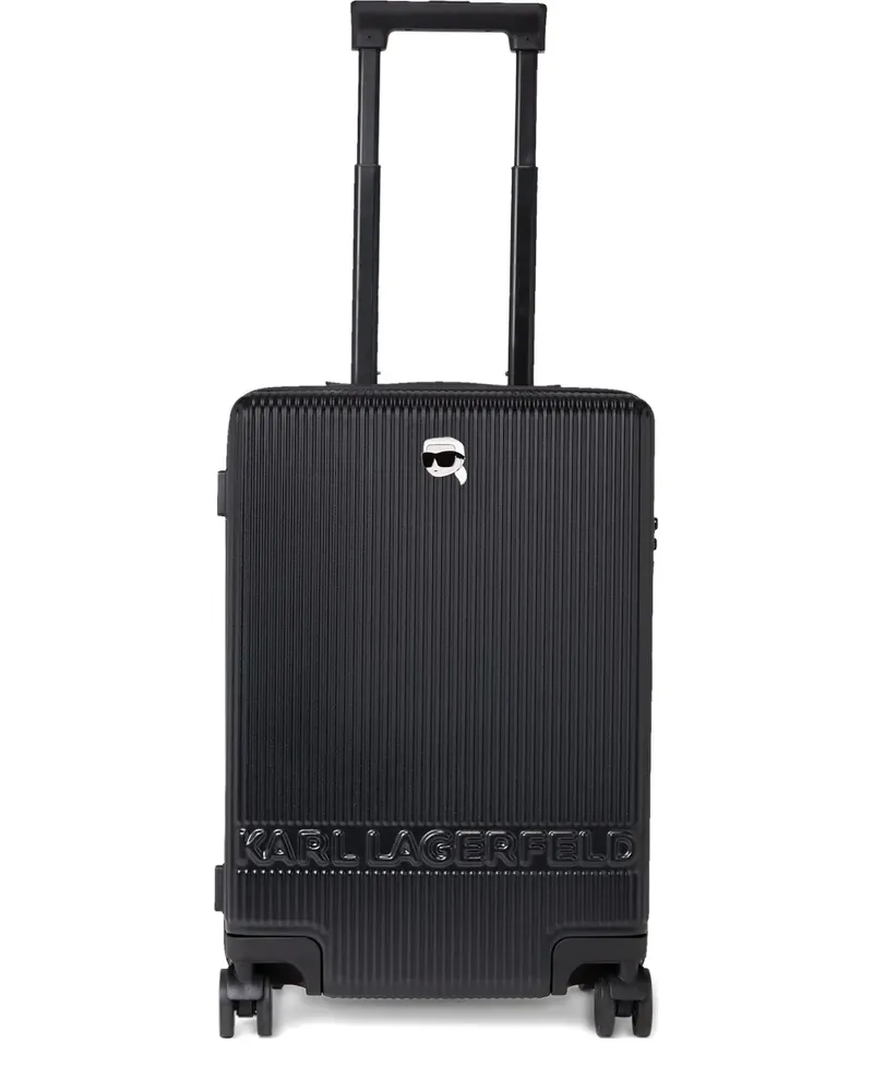 Karl Lagerfeld Ikonik Rollkoffer - Schwarz Schwarz