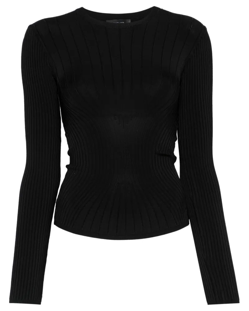 Thierry Mugler Gestricktes Oberteil - Schwarz Schwarz