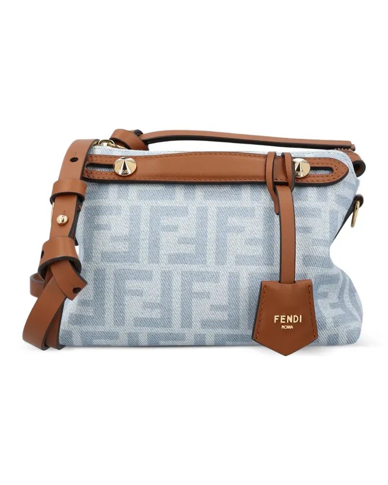 Fendi By the Way Soft FF Jacquard-Mini-Tasche - Blau Blau
