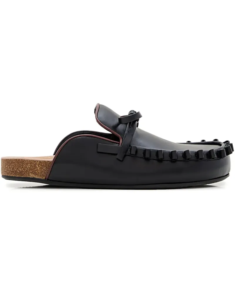 J.W.Anderson Mules mit Schleife - Schwarz Schwarz
