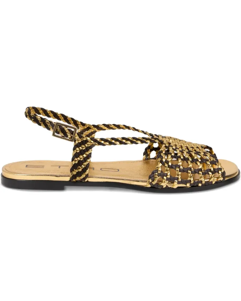 Etro Gewebte Sandalen - Gold Gold