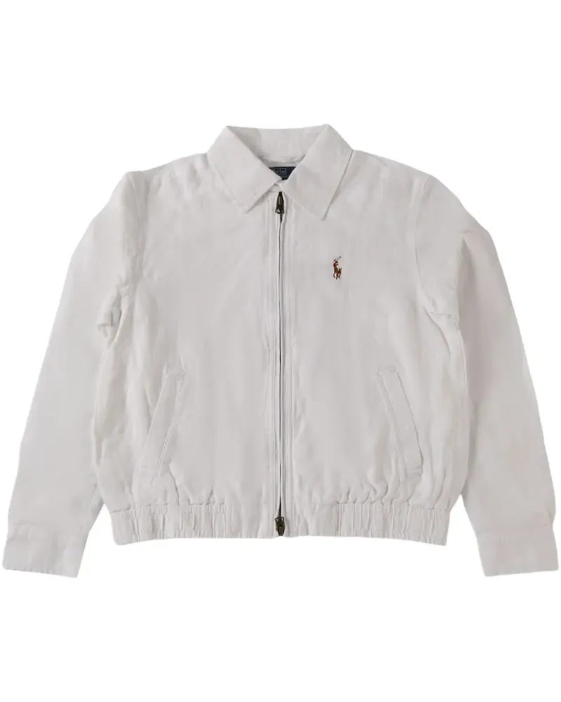 Ralph Lauren logo bomber jacket - Weiß Weiß