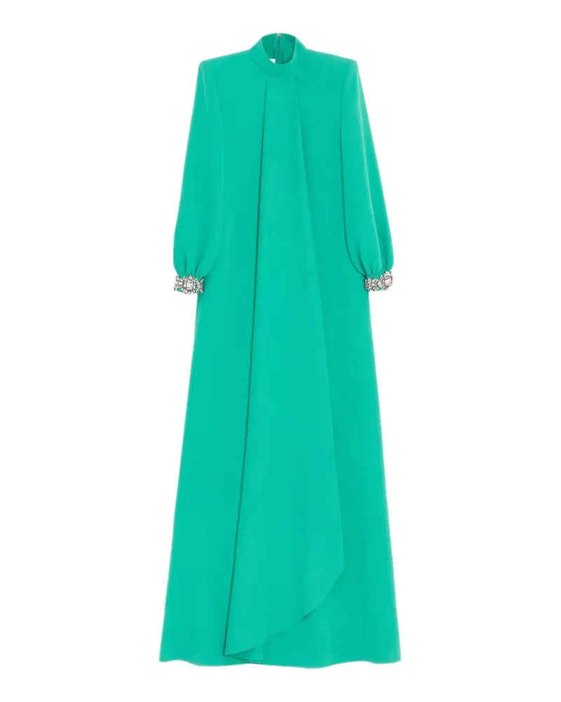 Valentino Garavani Langes Cady Couture-Kleid mit Stickerei - Grün Grün