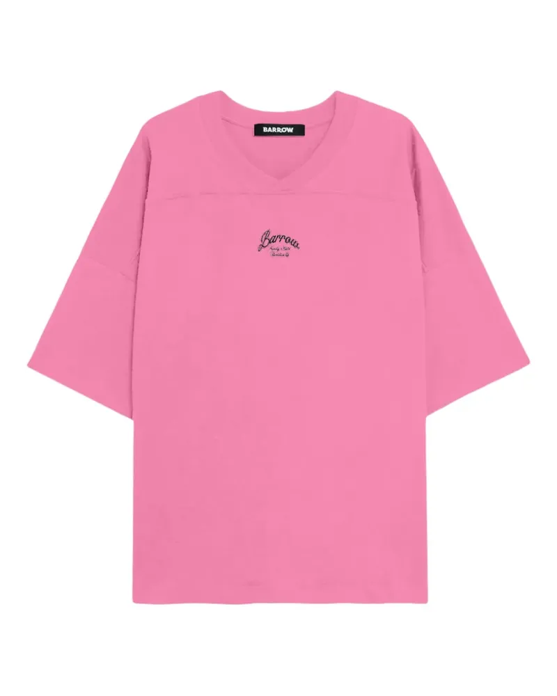 BARROW T-Shirt mit Logo-Print - Rosa Rosa