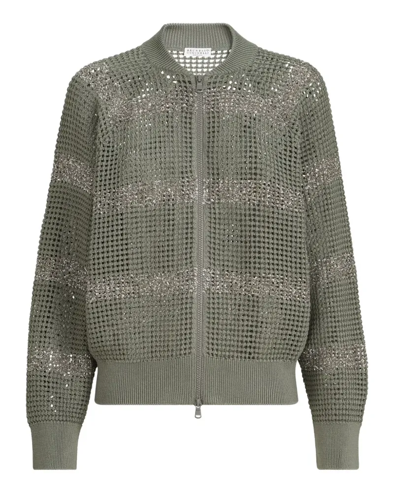 Brunello Cucinelli striped jacket - Grün Grün