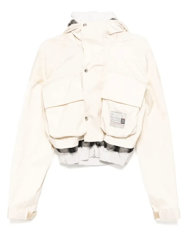 MIHARAYASUHIRO Jacke im Patchwork-Design - Nude Nude
