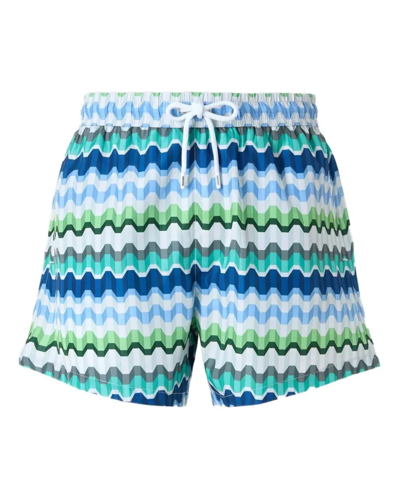 Missoni Badeshorts mit Zickzackmuster - Blau Blau