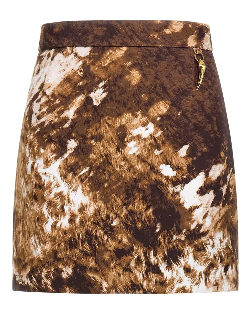 Roberto Cavalli Minirock mit Appaloosa-Print - Braun Braun
