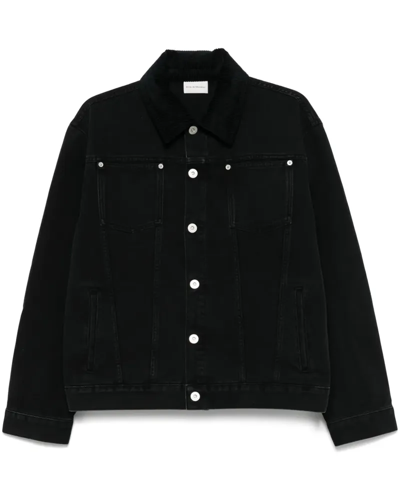 Drôle de Monsieur Klassische Jeansjacke - Schwarz Schwarz