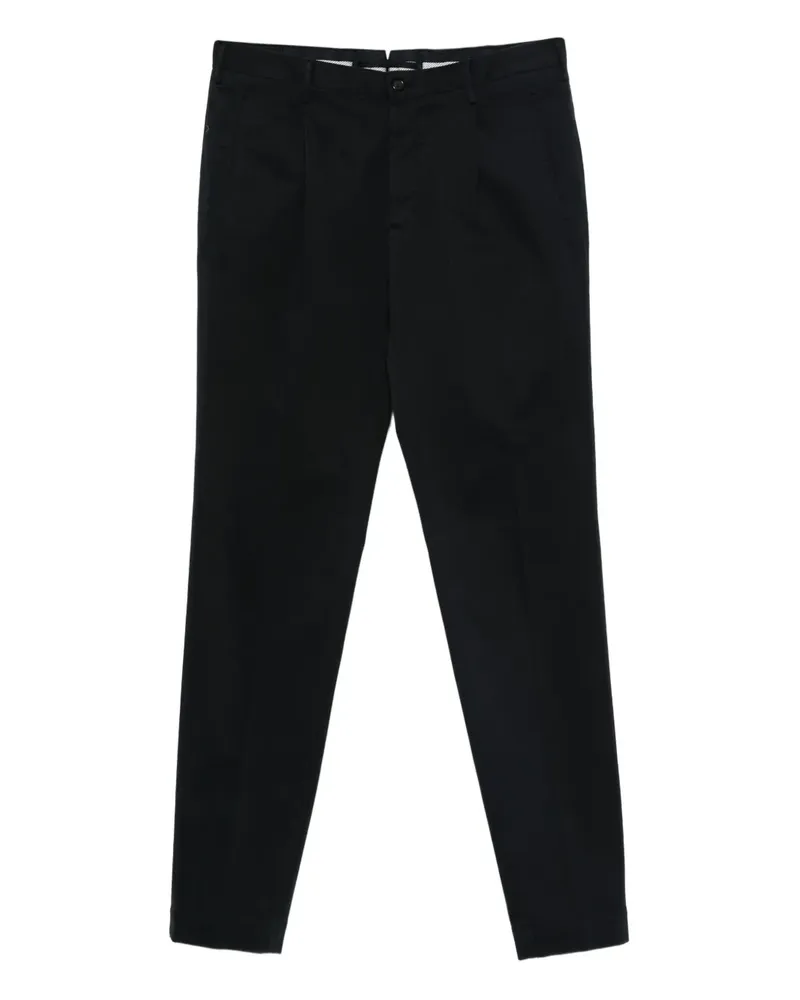 Incotex Hose mit Bundfalten - Schwarz Schwarz