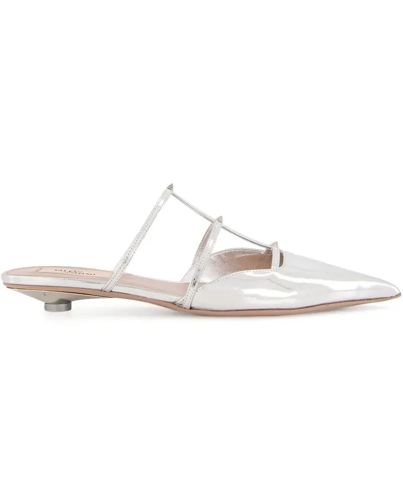 Valentino Garavani Palladium-Mules 20mm - Silber Silber