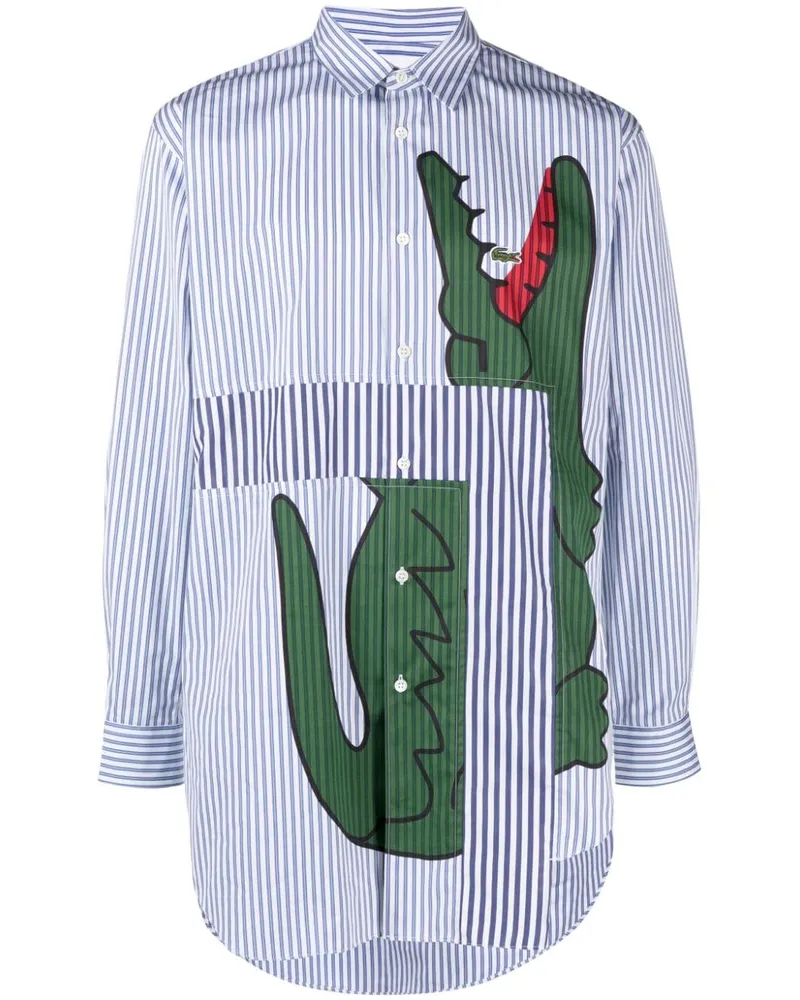 Comme des Garçons x Lacoste Hemd mit Print - Weiß Weiß
