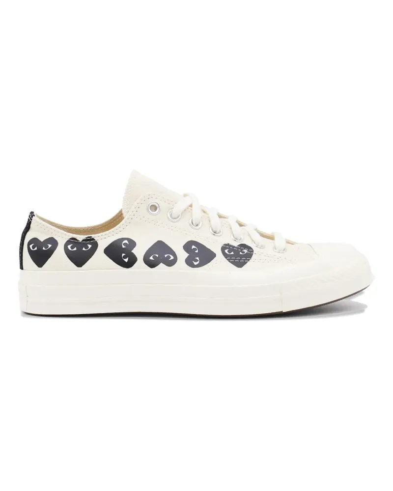 Comme des Garçons Play heart-print sneakers - Nude Nude